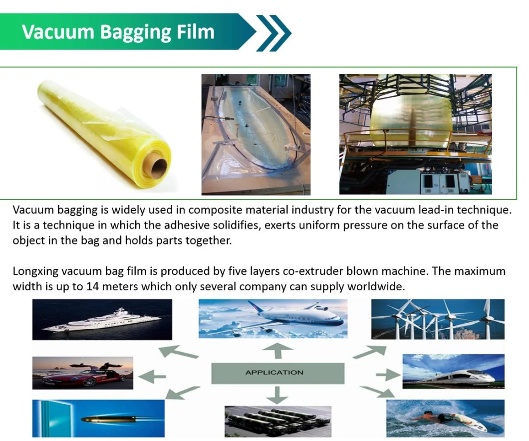 Vacuum Bagging Film for Carbon Fiber Resin Infusion Fiberglass Rtm Resin Transfer Molding
