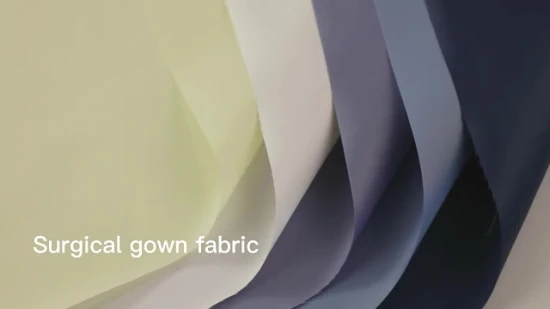 Jaleco de tecido condutivo de listras verticais resistente à água da China Jaleco antiestático para sala limpa 99% poliéster 1% carbono ESD tecido poliéster tafetá tecido para roupas de trabalho